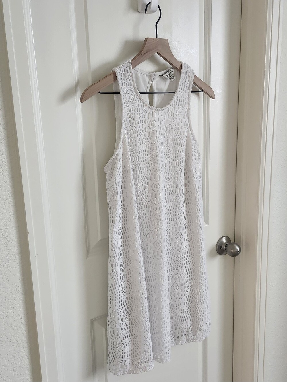 White Crochet Dress